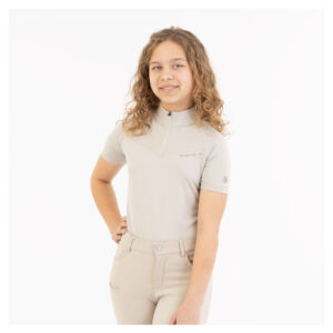 BR Iselin Junior Zip T-Shirt - Chateau Gray - STR 164